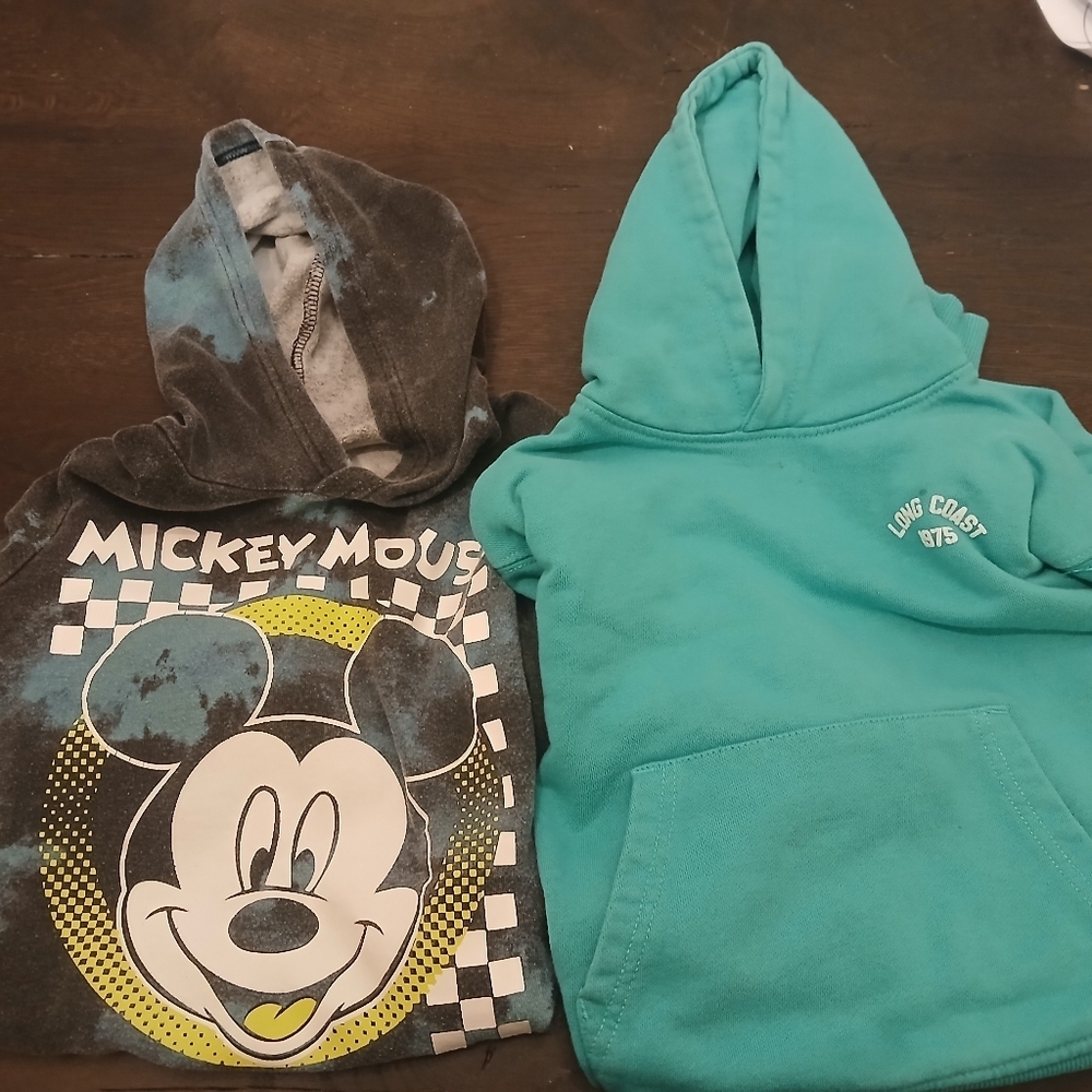 Zara Boy's Graphic Mickey Mouse Hoodie Bundle Of Two Hoodies Size: 5T-6T